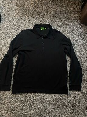 Hugo Boss Black Long Sleeve Polo